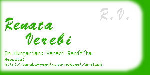 renata verebi business card